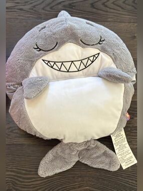 Happy Nappers Shark Kids Sleep Sack Grey Bubbles Plush Toy Sleeping Bag